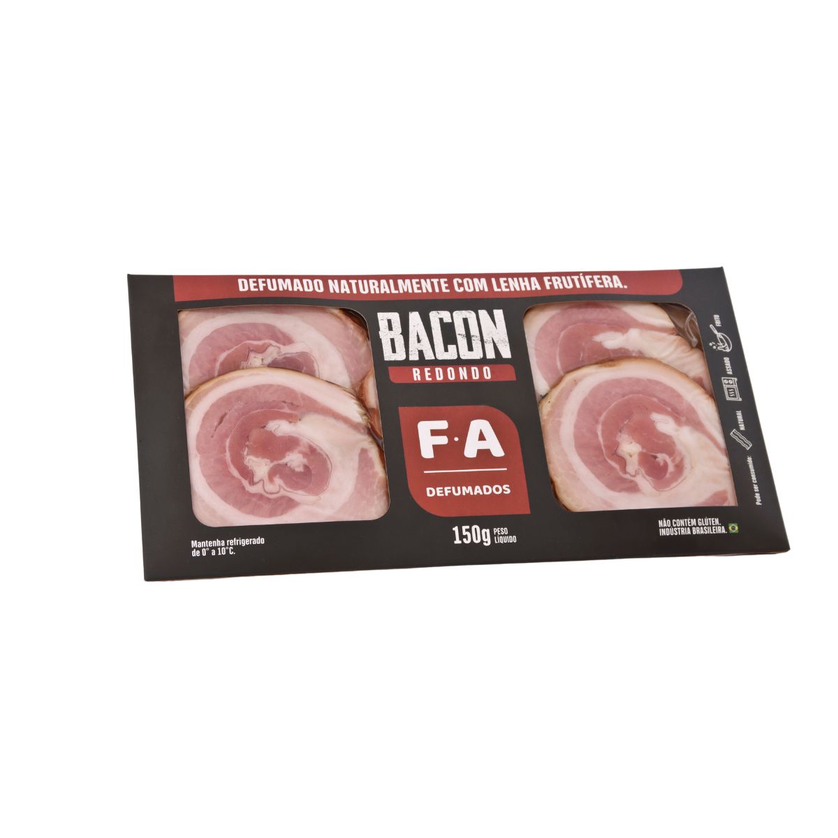 Design sem nome (1) Bacon Redondo Fatiado - Famiglia Artigianale - 150g