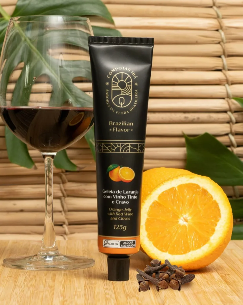 Geleia de Laranja Bahia com Cravo e Merlot 