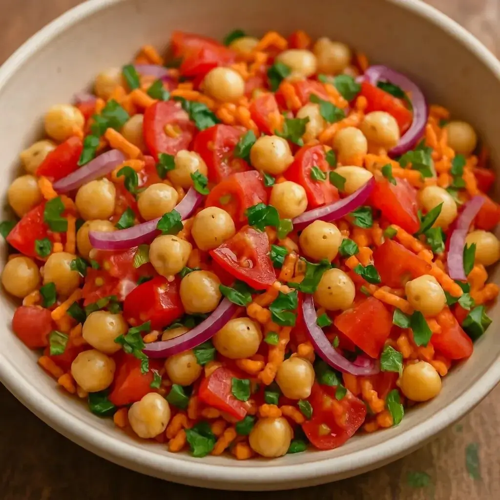 3. Salada de grão-de-bico colorida