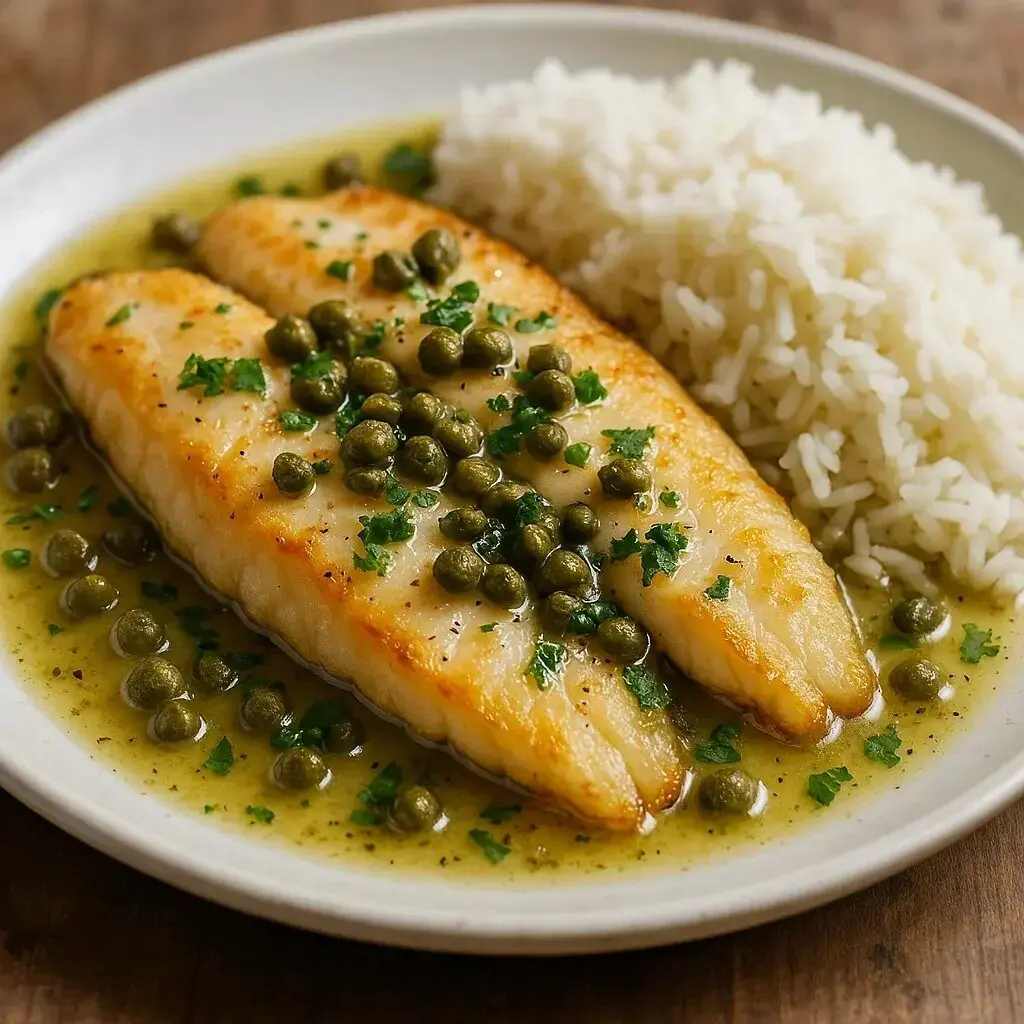 4. Filé de peixe ao molho de alcaparras