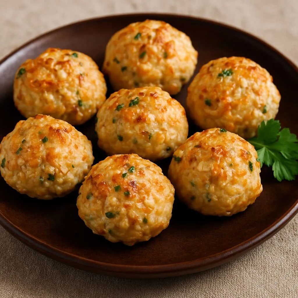 50 Receitas de Petiscos de Boteco para Todas as Ocasiões - 27 Bolinho de Frango com Aveia Assado