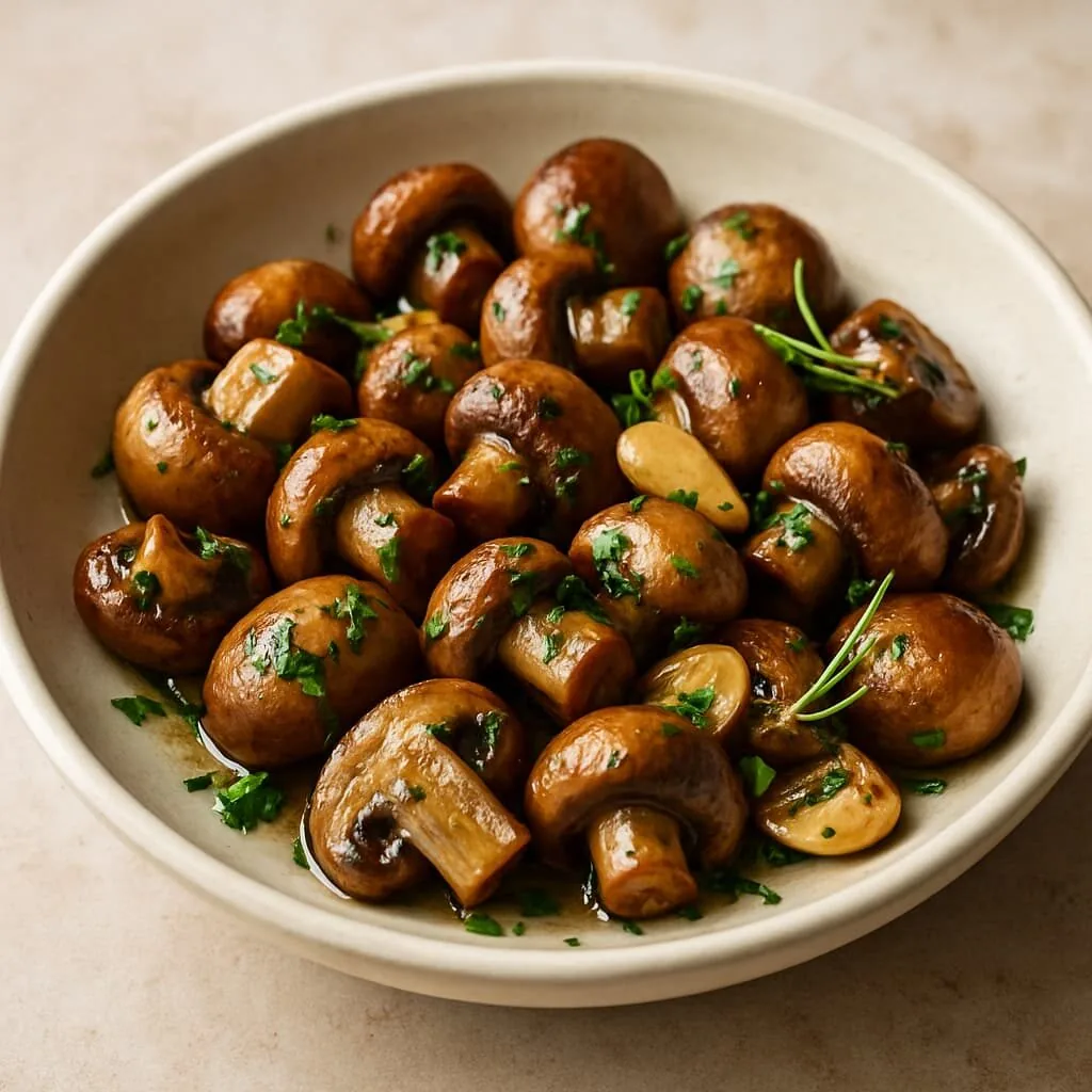 50 Receitas de Petiscos de Boteco para Todas as Ocasiões - 34 Cogumelos Salteados com Alho e Ervas
