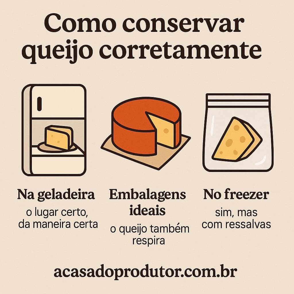 Queijos: O Guia Completo para Amantes da Boa Mesa - 8 Como Conservar Queijo Corretamente