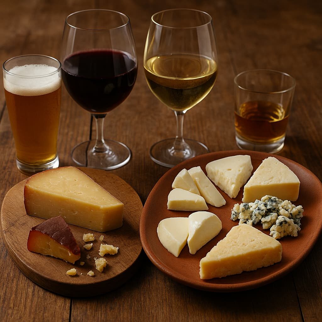 Queijos: O Guia Completo para Amantes da Boa Mesa - 9 Como Harmonizar Queijos com Bebidas