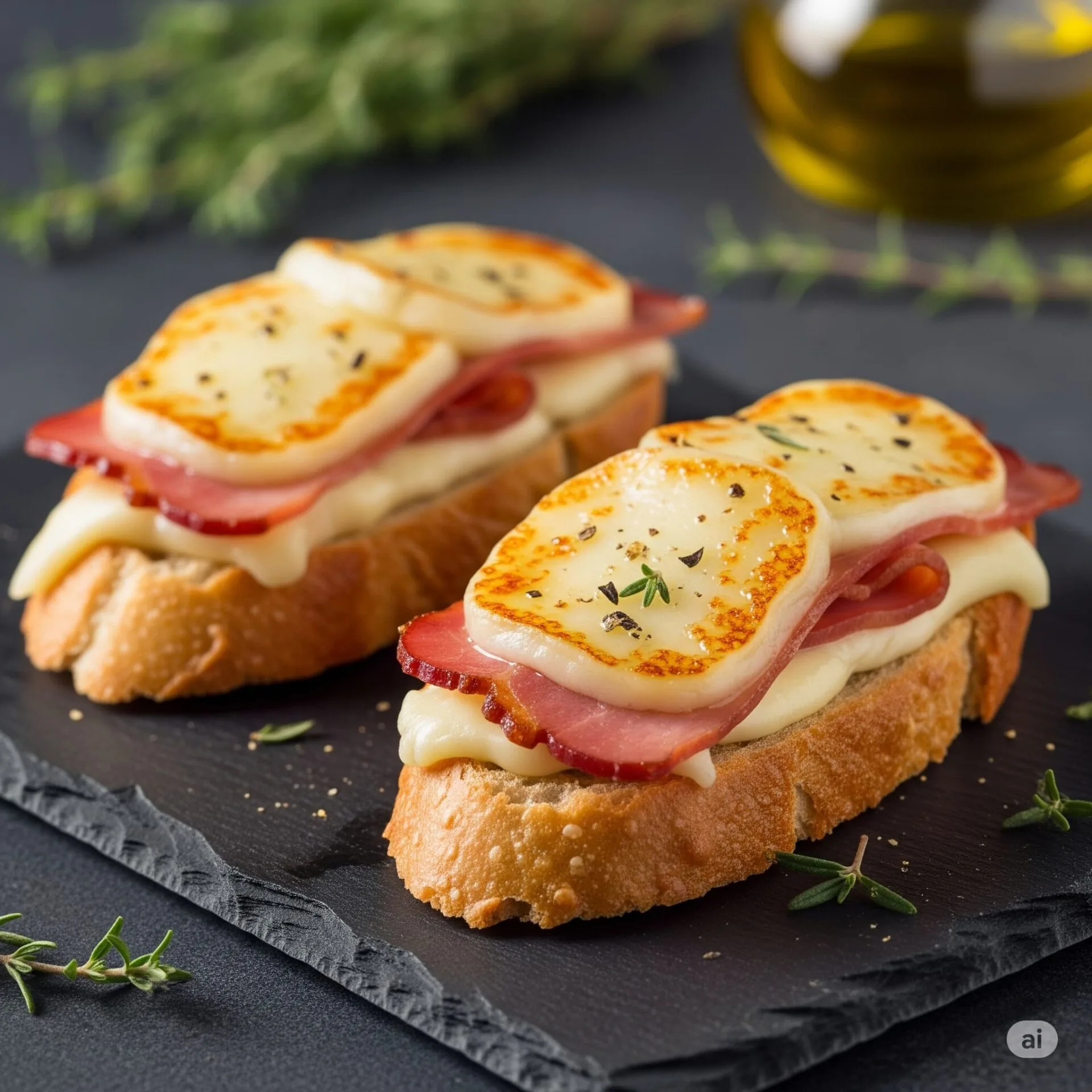 50 Receitas de Petiscos de Boteco para Todas as Ocasiões - 8 Crostini com lombo canadense e queijo canastra