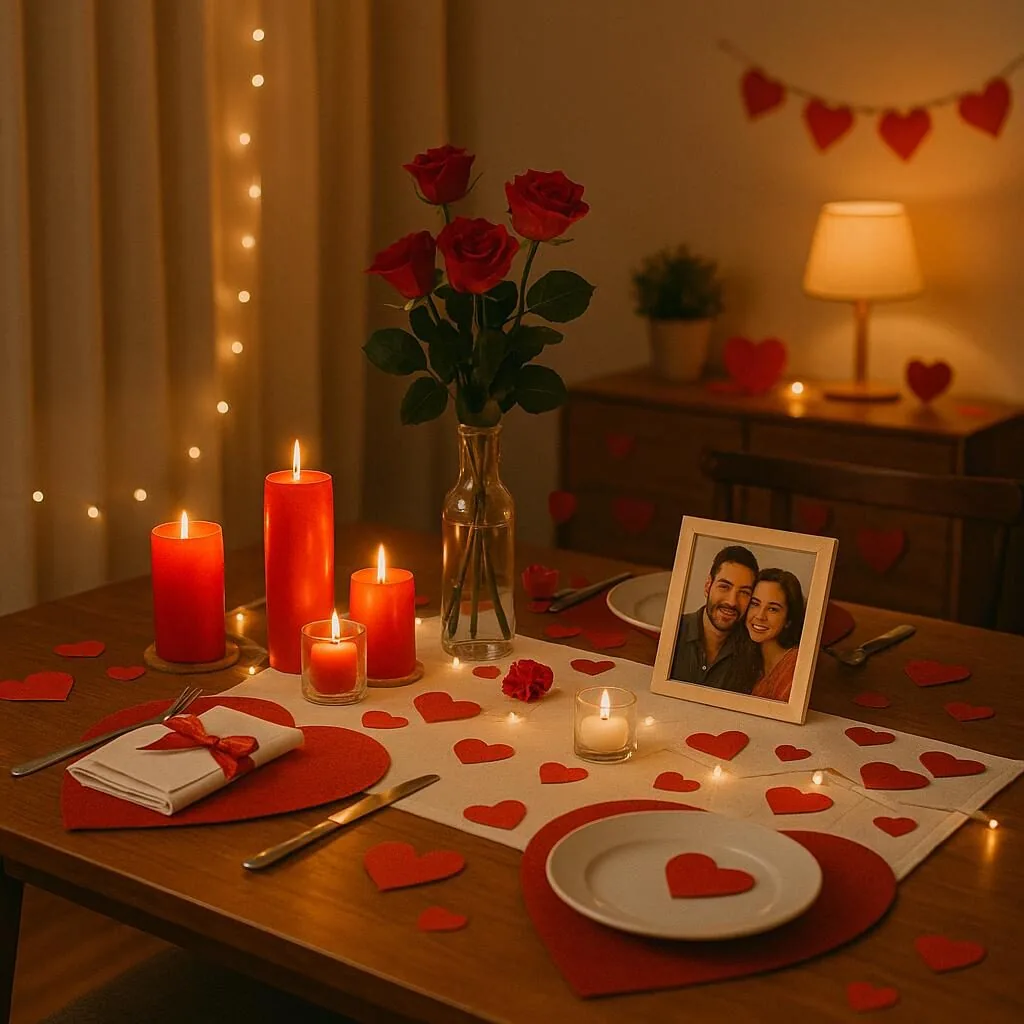 10 Receitas para Jantar Romântico caseiro simples para Dia dos Namorados - 14 Decoração de jantar do Dia dos Namorados