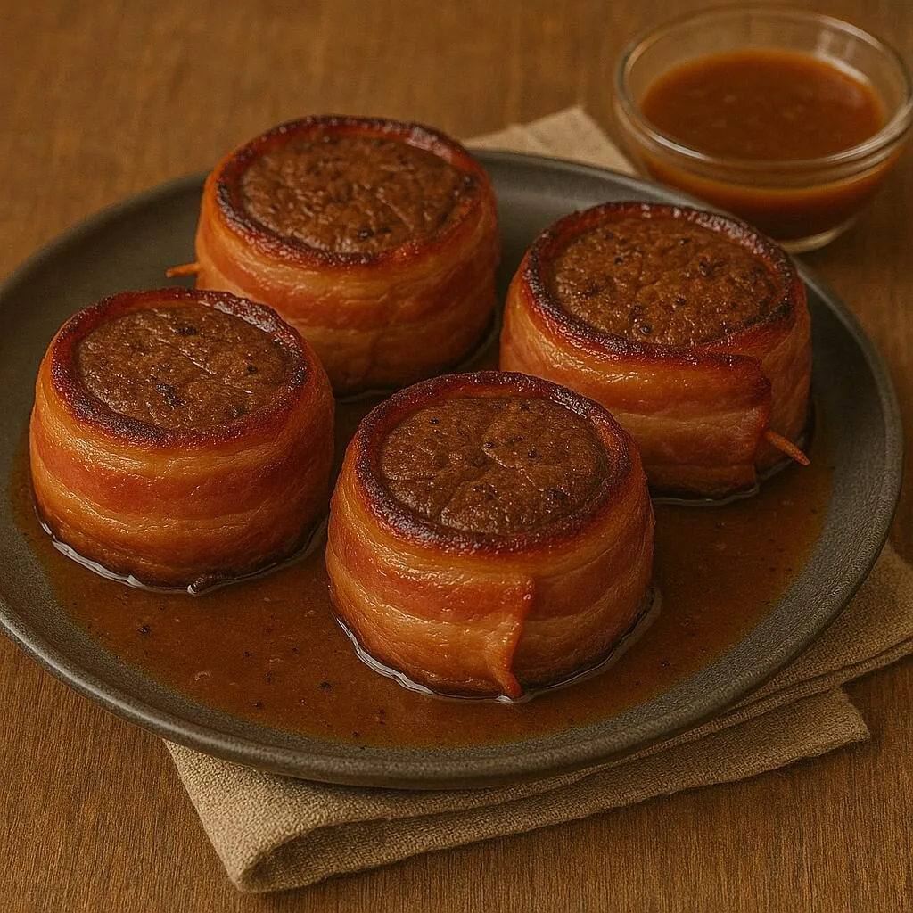 Almoço para o Dia das Mães 2025: 10 Receitas práticas - 11 Medalhão de Filé Mignon com Bacon Artesanal