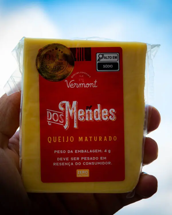 Queijo Dos Mendes - Vermont - Pomerode - 100g (aprox.)