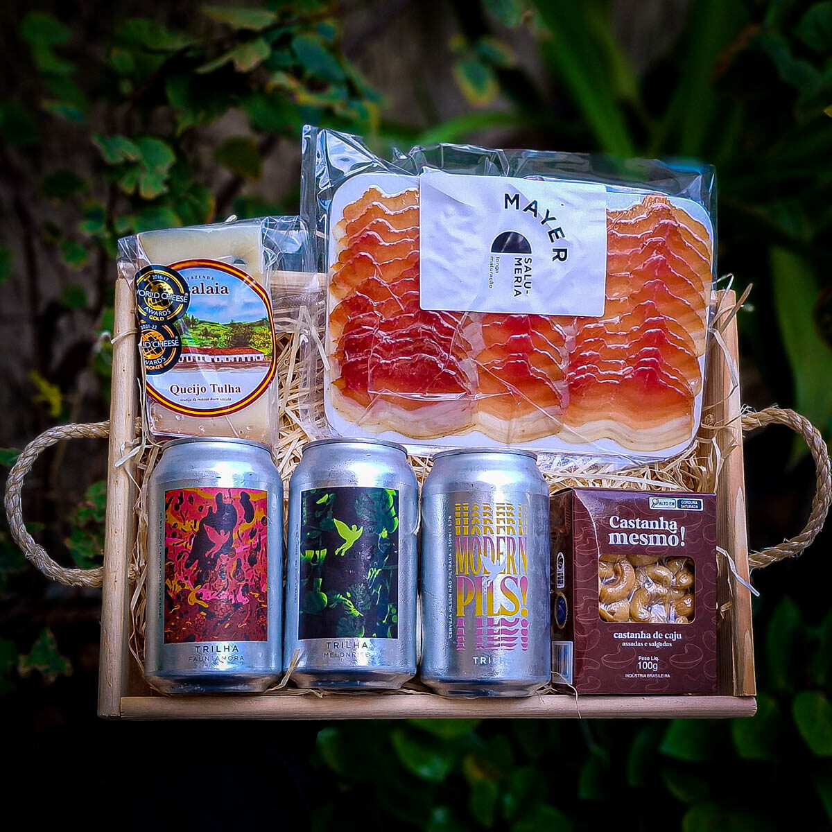 Cesta com Cervejas e Petiscos Artesanais (6 itens) -2