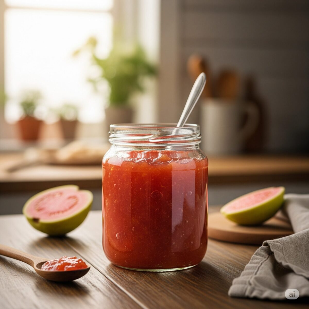 Como é feita a geleia de goiaba natural?