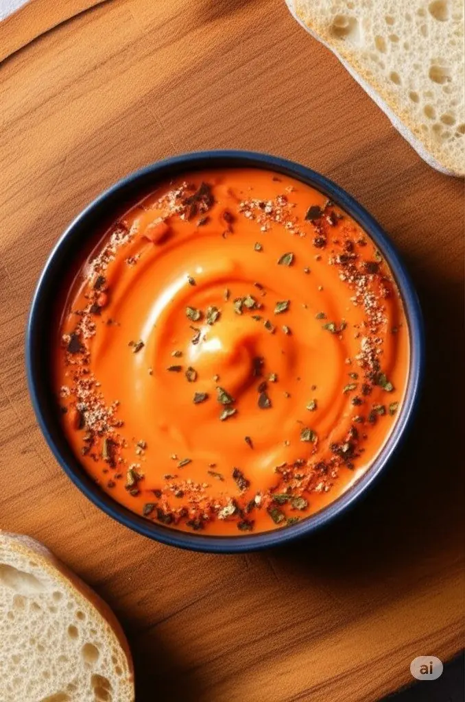 Creme de Queijo Feta com Pimentão