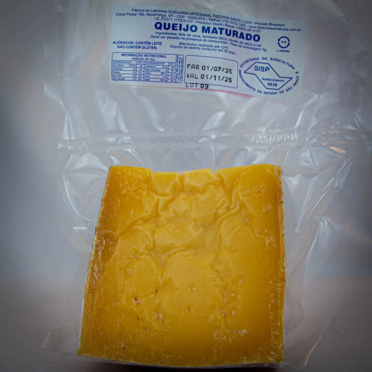 Queijo Bandeirante - Queijo com Arte - 300g (aprox.)