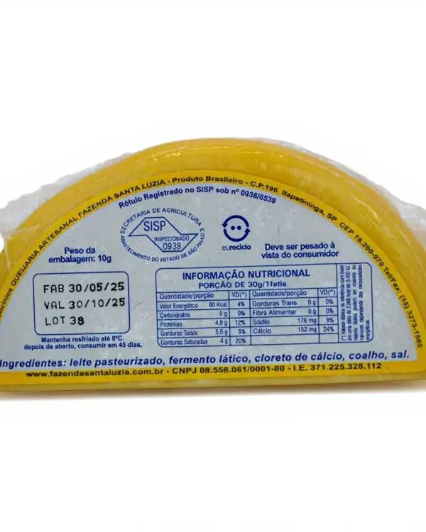 Queijo Minas Padrão - Queijo com Arte - 500g (aprox.)