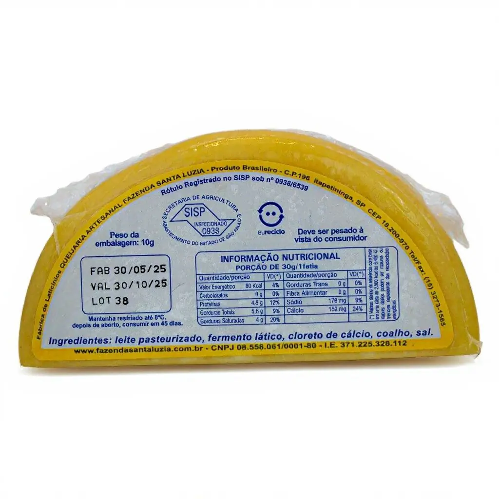 Queijo Minas Padrão - Queijo com Arte - 500g (aprox.)