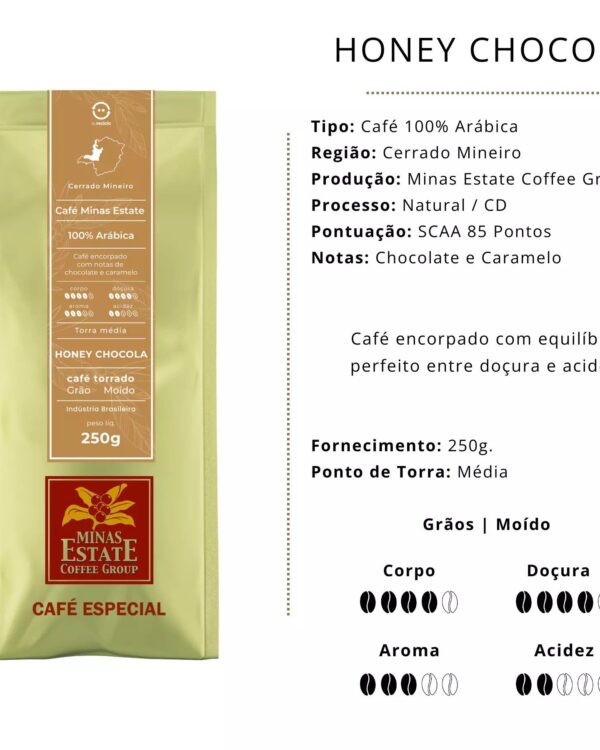 Café Especial Honey Chocola - Minas Estate - 250g -1