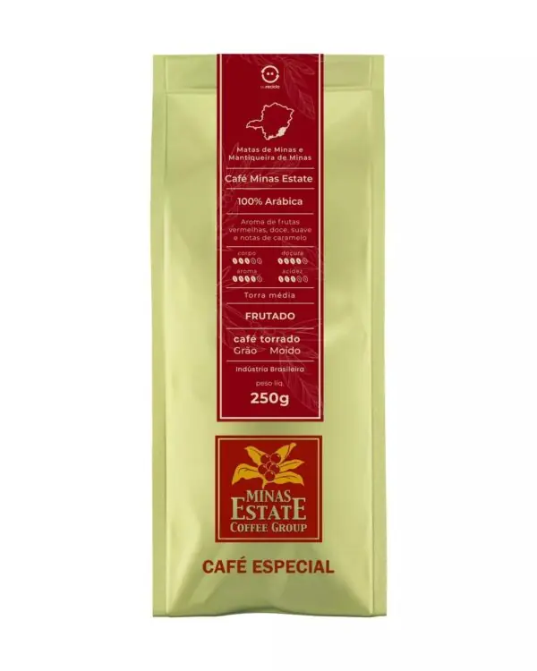 Pacote Café Especial Frutado Minas Estate 100% Arábica torra média 250g Matas de Minas