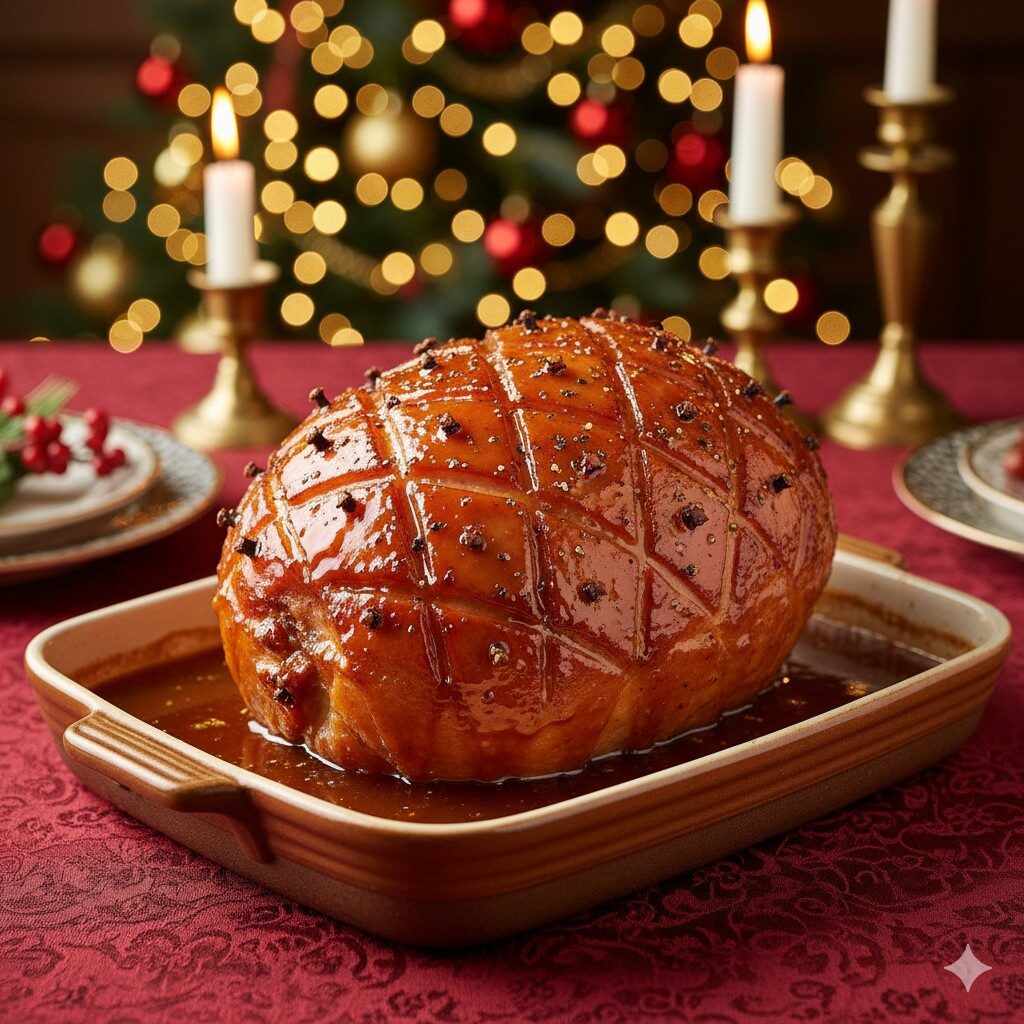 Tender caramelizado com manteiga e mel