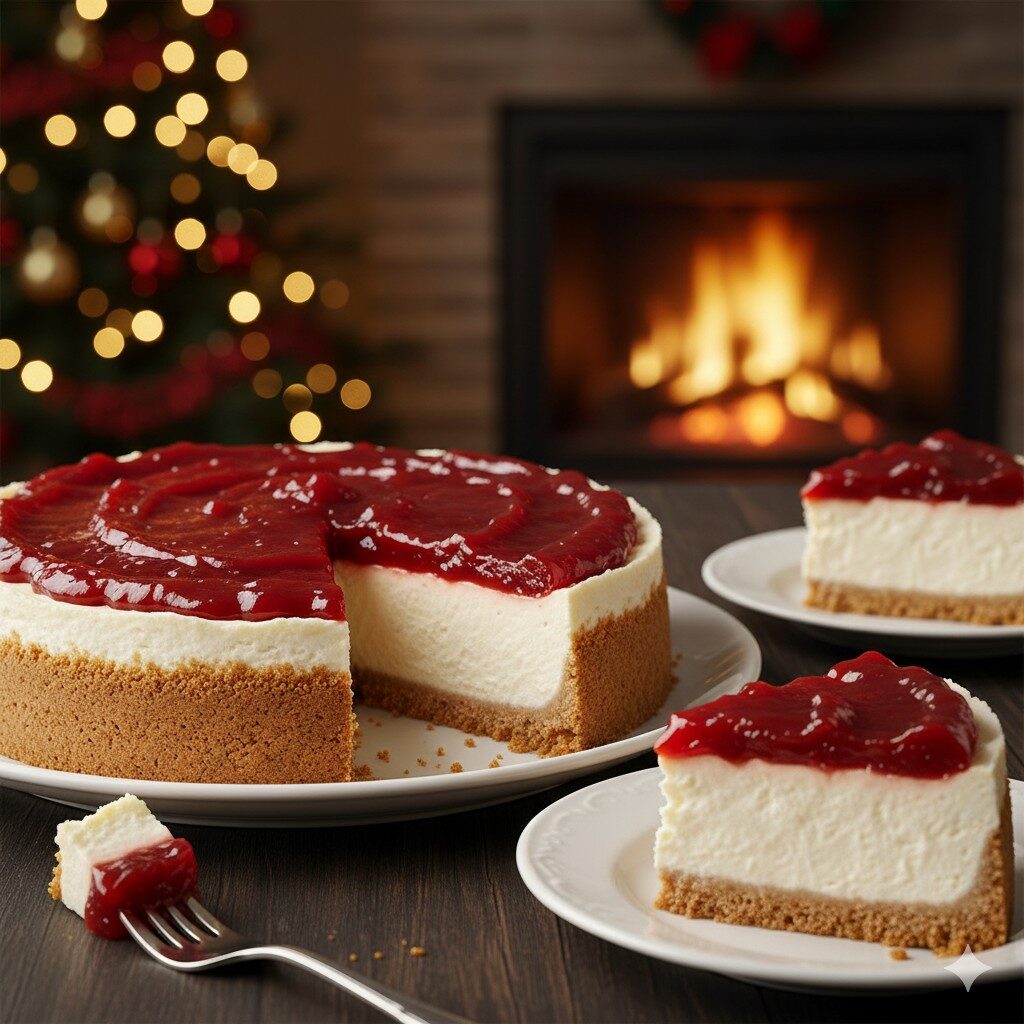 Cheesecake cremoso com goiabada