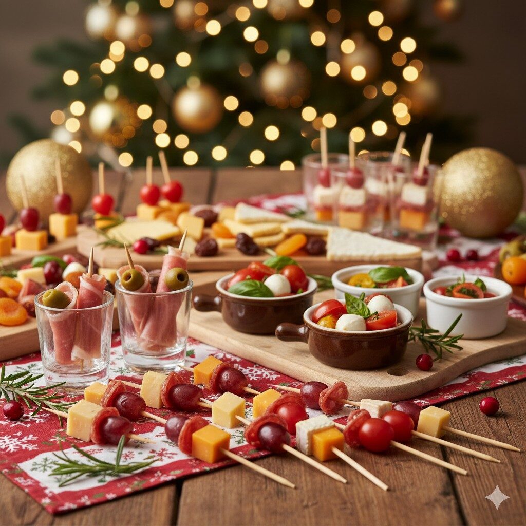 Espetinhos e mini porções