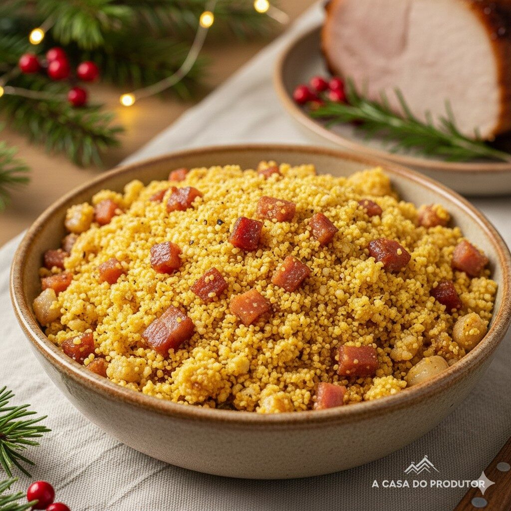 Farofa de bacon artesanal e alho