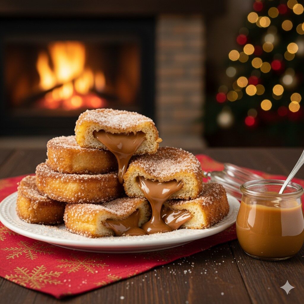 Rabanada recheada com doce de leite artesanal