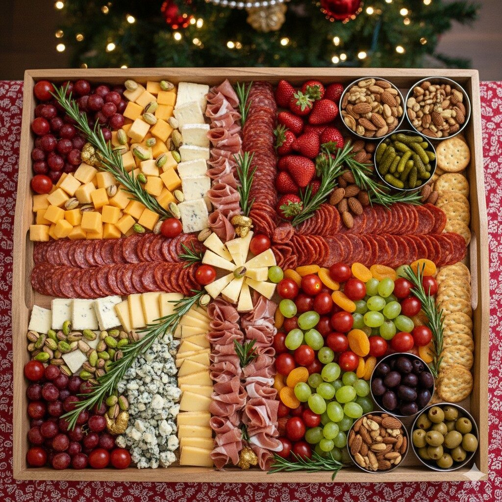 Travessa natalina de frios