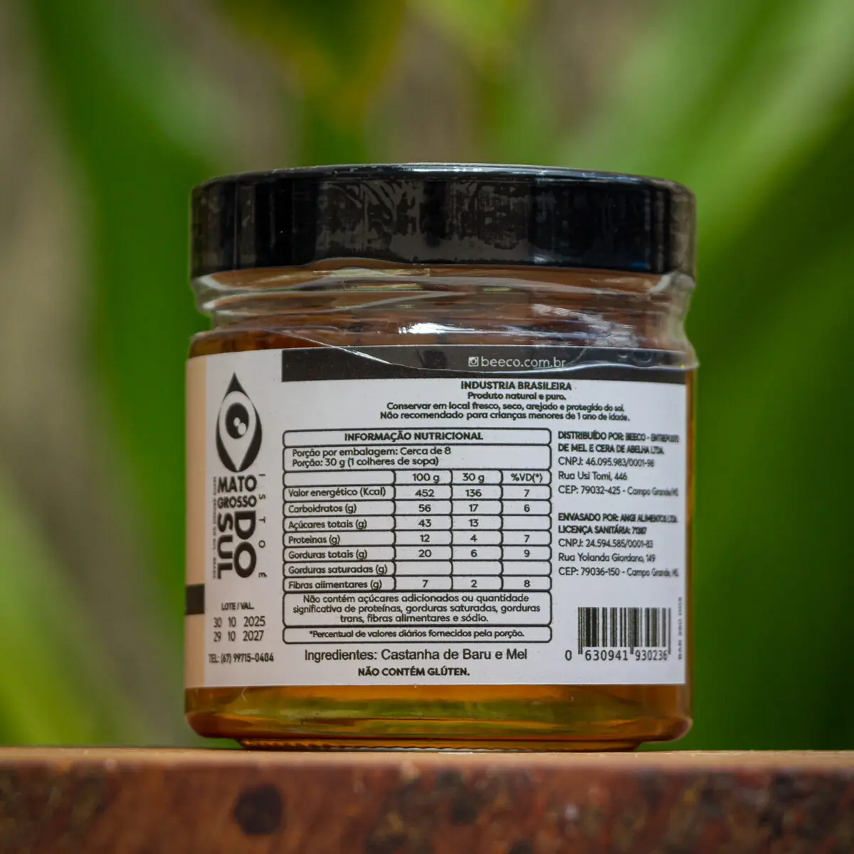 Castanha de Baru com Mel - BeeCo - 250g