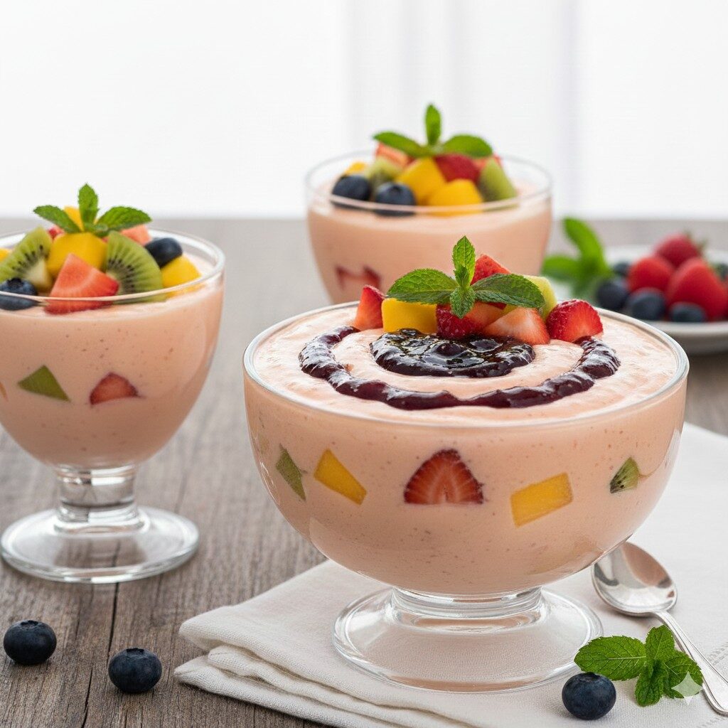Sobremesas para o Natal: 20 receitas tradicionais e fáceis - 22 Mousse gelado de frutas