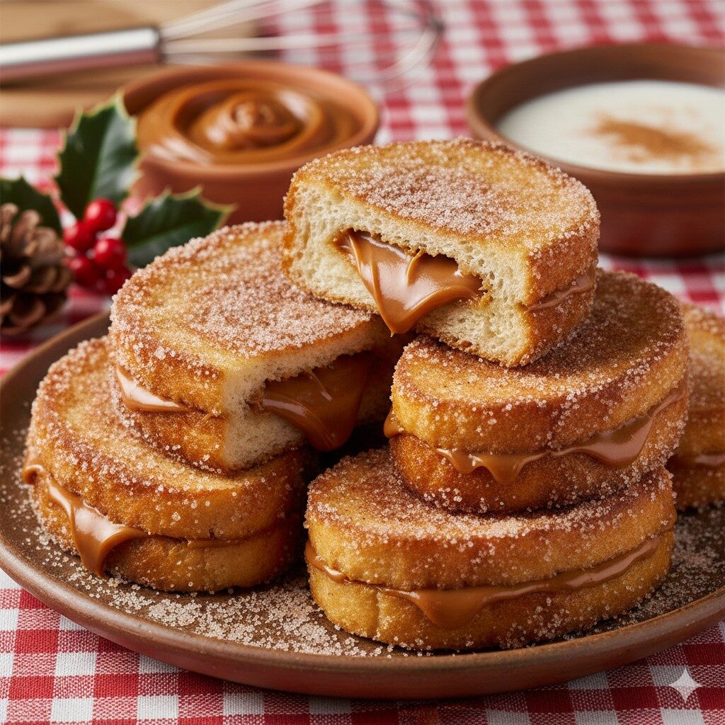 Sobremesas para o Natal: 20 receitas tradicionais e fáceis - 2 1. Rabanada clássica com recheio de doce de leite