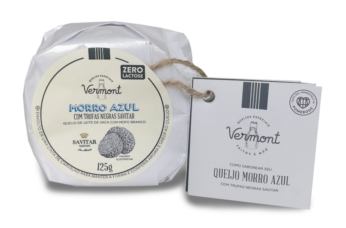 Queijo Morro Azul com Trufas Negras - Vermont Pomerode