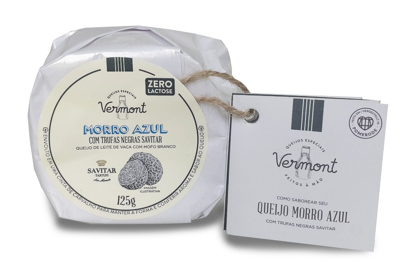 Queijo Morro Azul com Trufas Negras - Vermont Pomerode