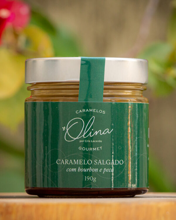 Caramelo Salgado com Bourbon e Nozes Pecã - Caramelos Olina - 190g