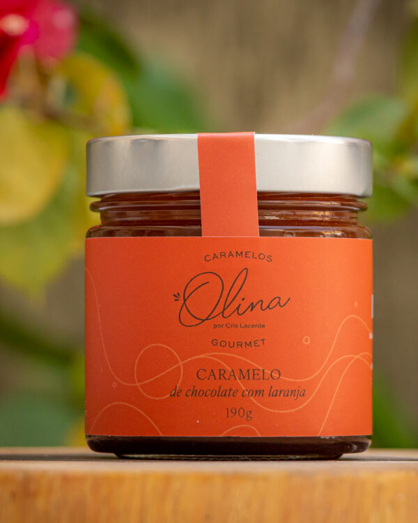 Caramelo de Chocolate com Laranja - Caramelos Olina - 190g