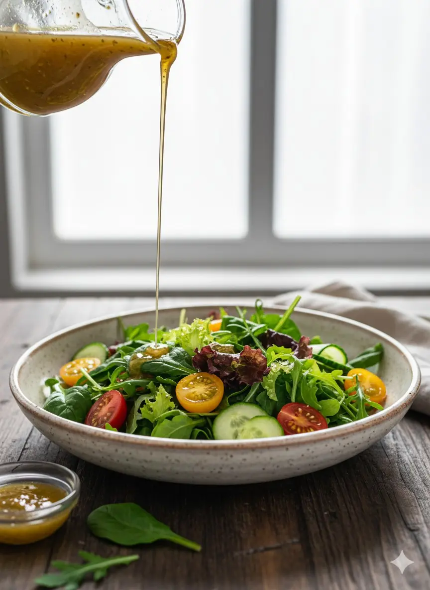 Salada Colorida com Vinagrete Artesanal