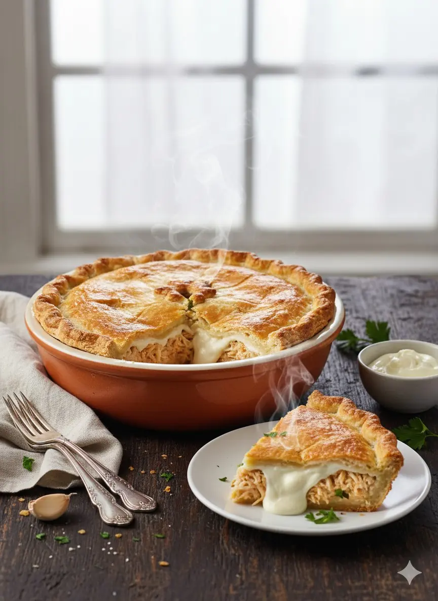 Torta de Frango com Catupiry Artesanal