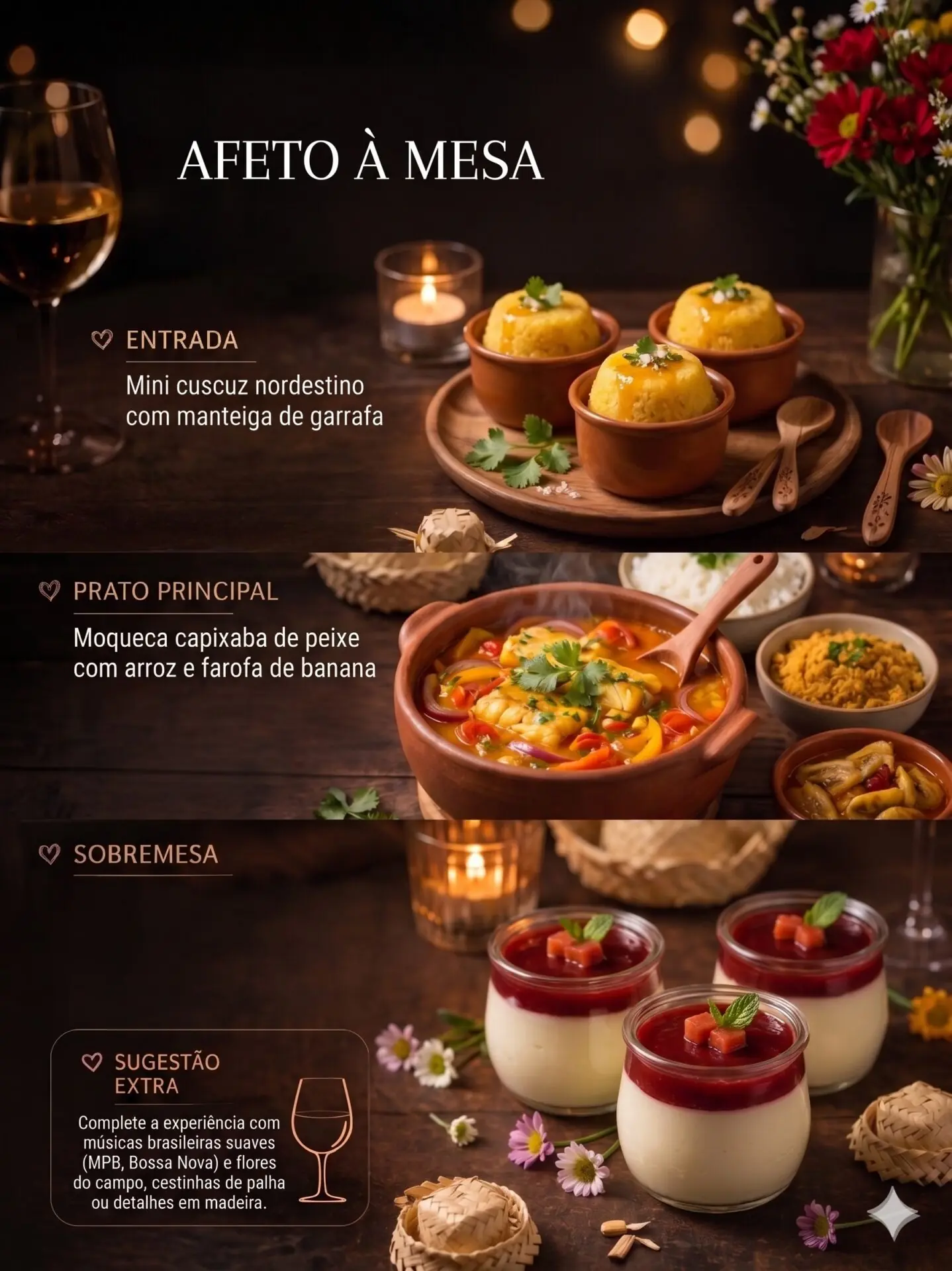 10. Menu brasileiro afeto à mesa