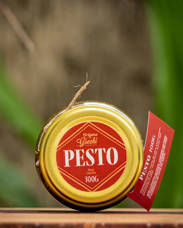 Pesto de Manjericão com Parmesão e Azeite Extravirgem - Origens Grechi - 100g