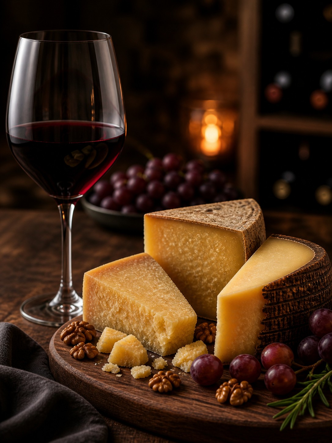Quais queijos combinam bem com vinho tinto