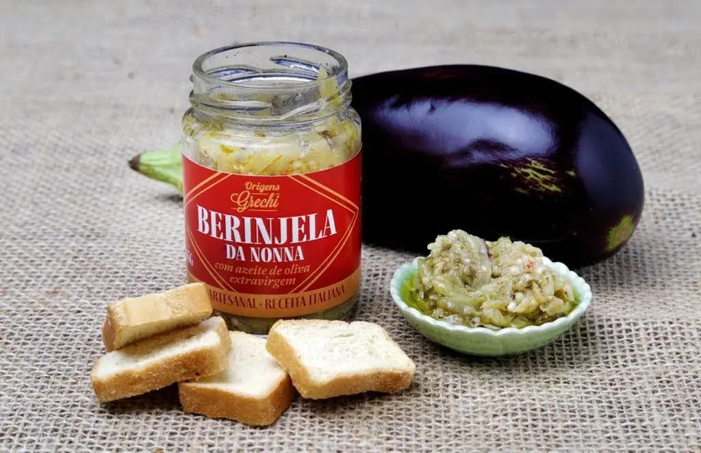 Berinjela da Nonna - Antepasto Artesanal Italiano - Origens Grechi - 100g
