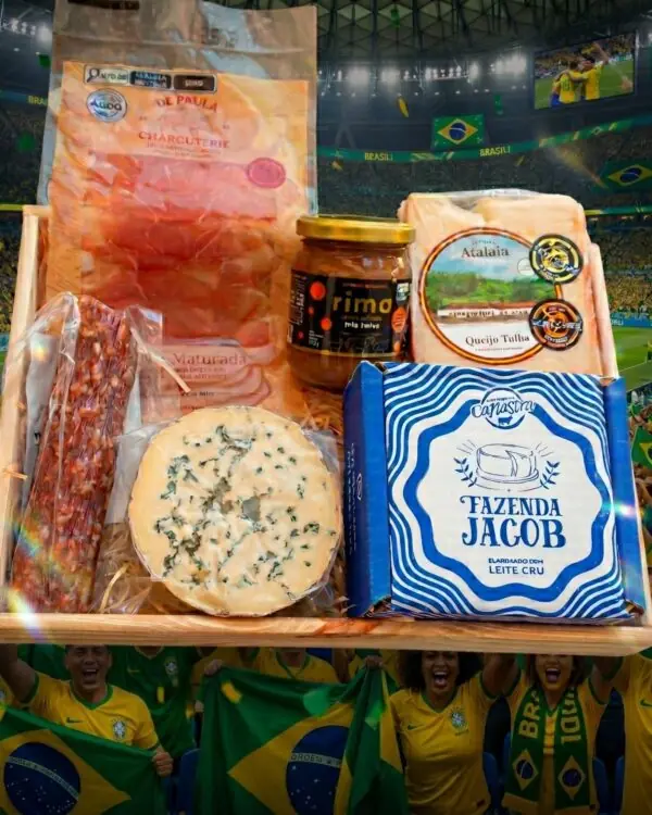 Kit Copa em Casa  - Queijos e Frios Artesanais Brasileiros Premiados (6 Itens)