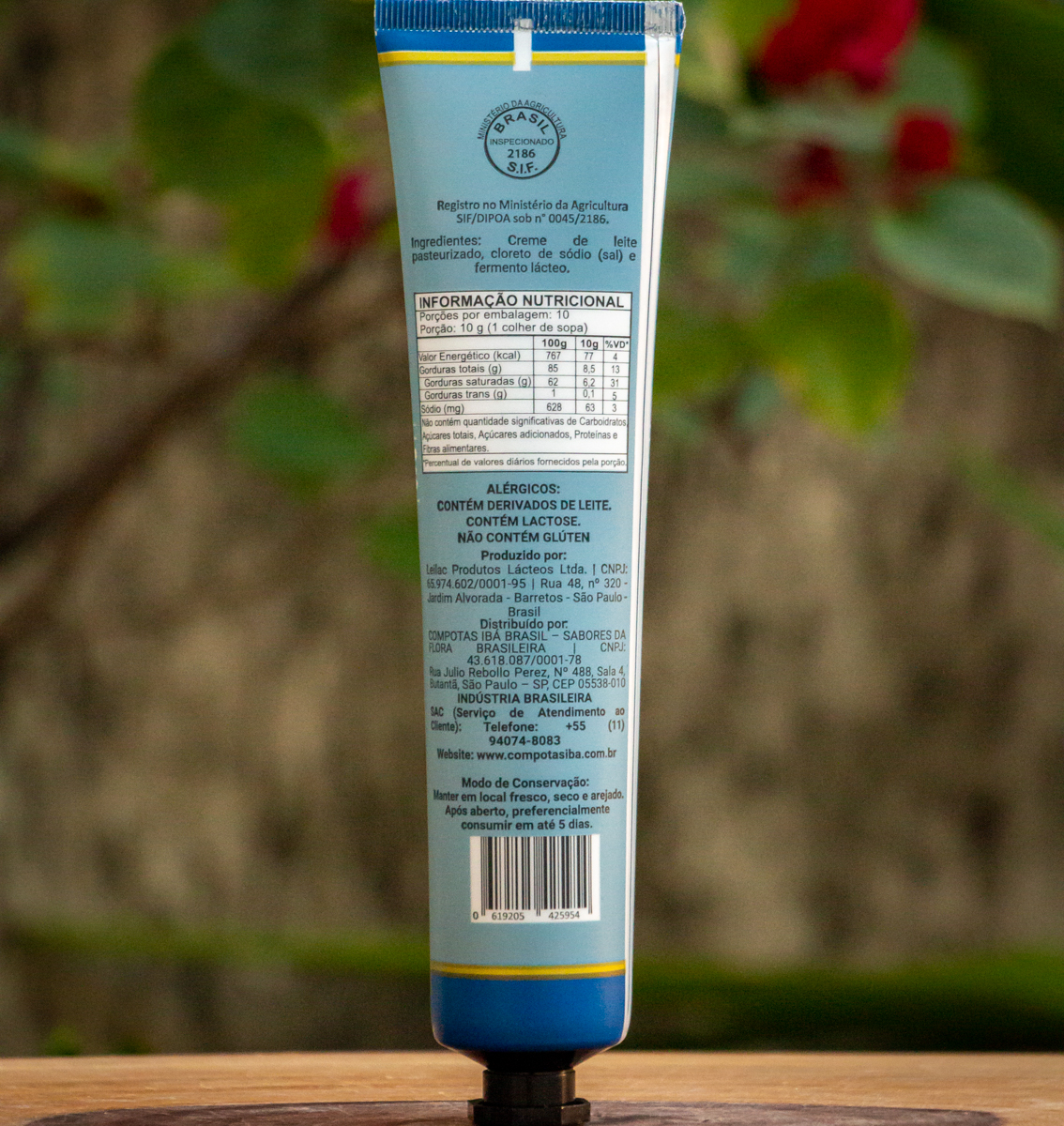 Manteiga Extra com Sal em Bisnaga - Compotas Ibá -100g