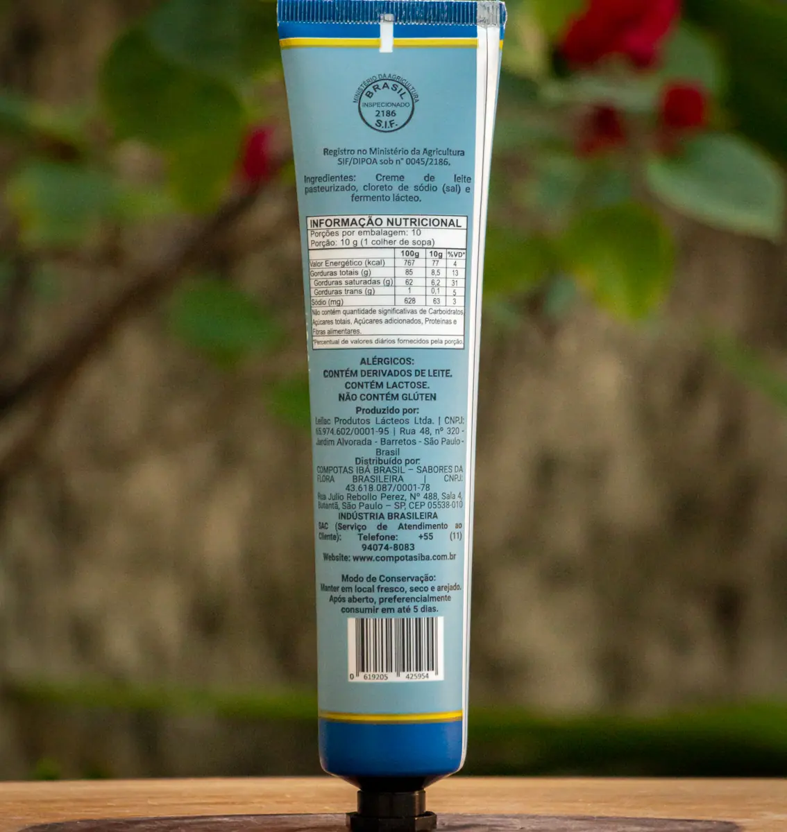 Manteiga Extra com Sal em Bisnaga - Compotas Ibá -100g