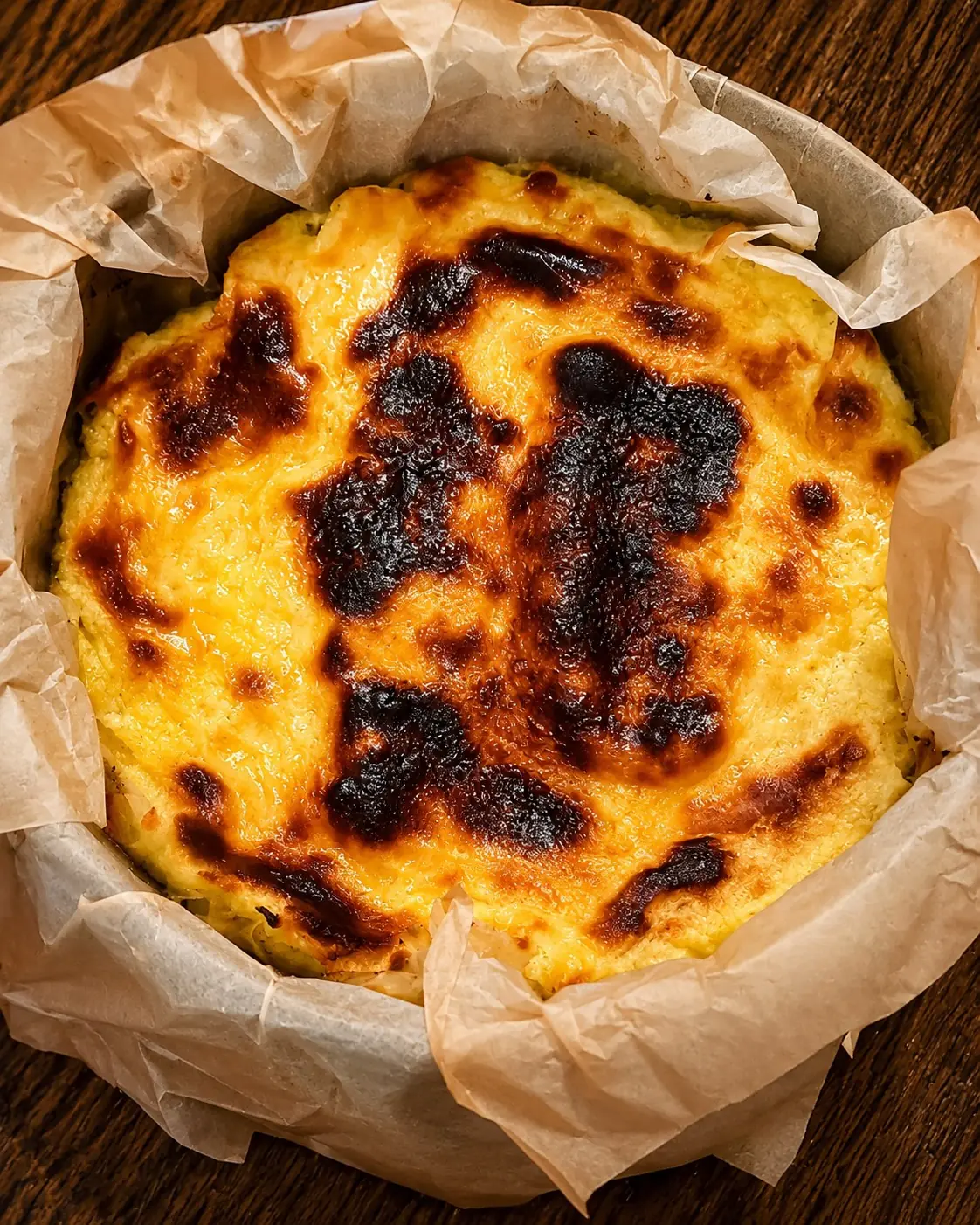 Tarta de Queso Basca com Queijo Pomerode Vermont - 1 Tarta de Queso Basca com Queijo Pomerode Vermont