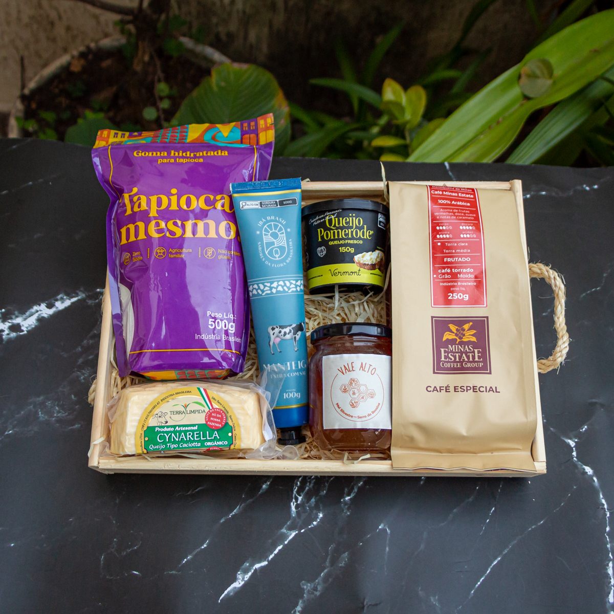 Cesta de Café da Manhã Premium: Especial Dia dos Pais (6 itens)