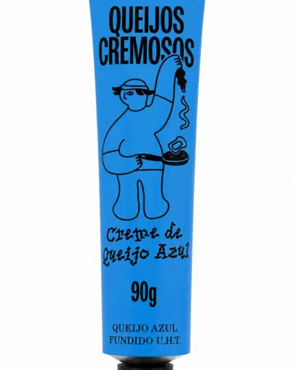 Creme de Queijo Azul em Bisnaga Zero Lactose Pomerode 90g