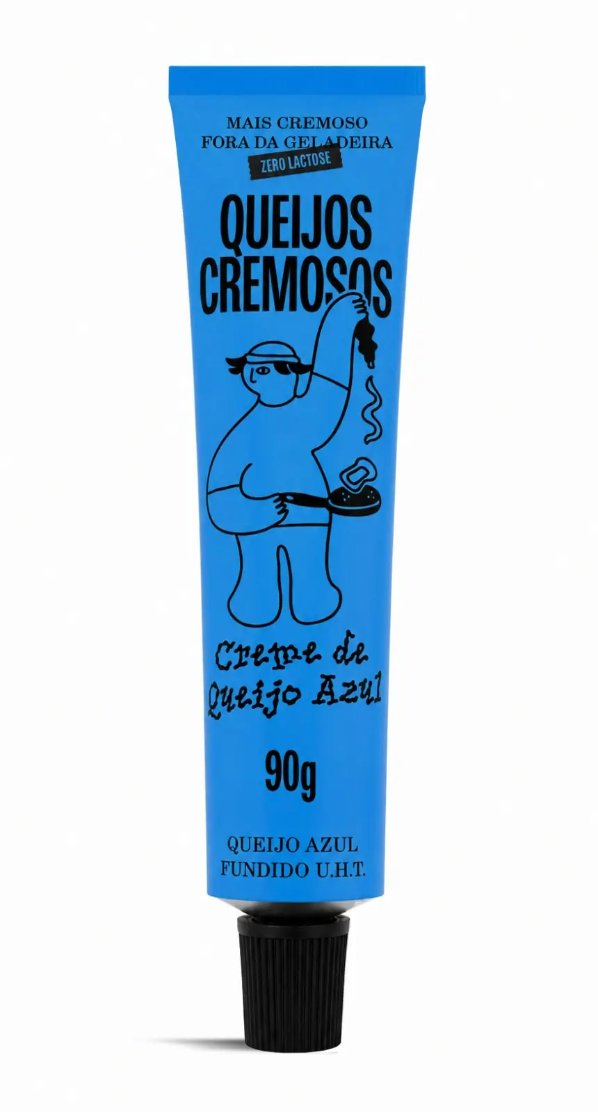Creme de Queijo Azul em Bisnaga Zero Lactose Pomerode 90g
