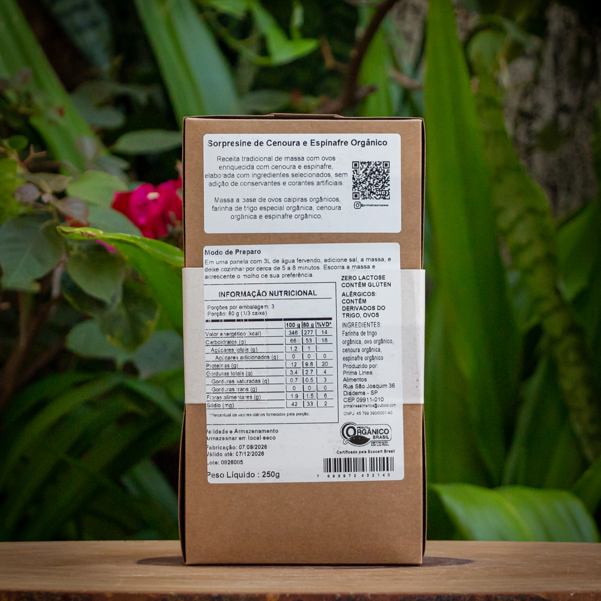 Sorpresine de Cenoura e Espinafre - Prima Linea - 250g