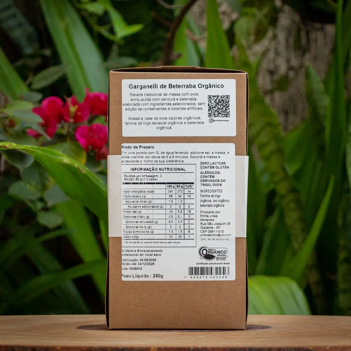 Garganelli de Beterraba - Prima Linea - 250g