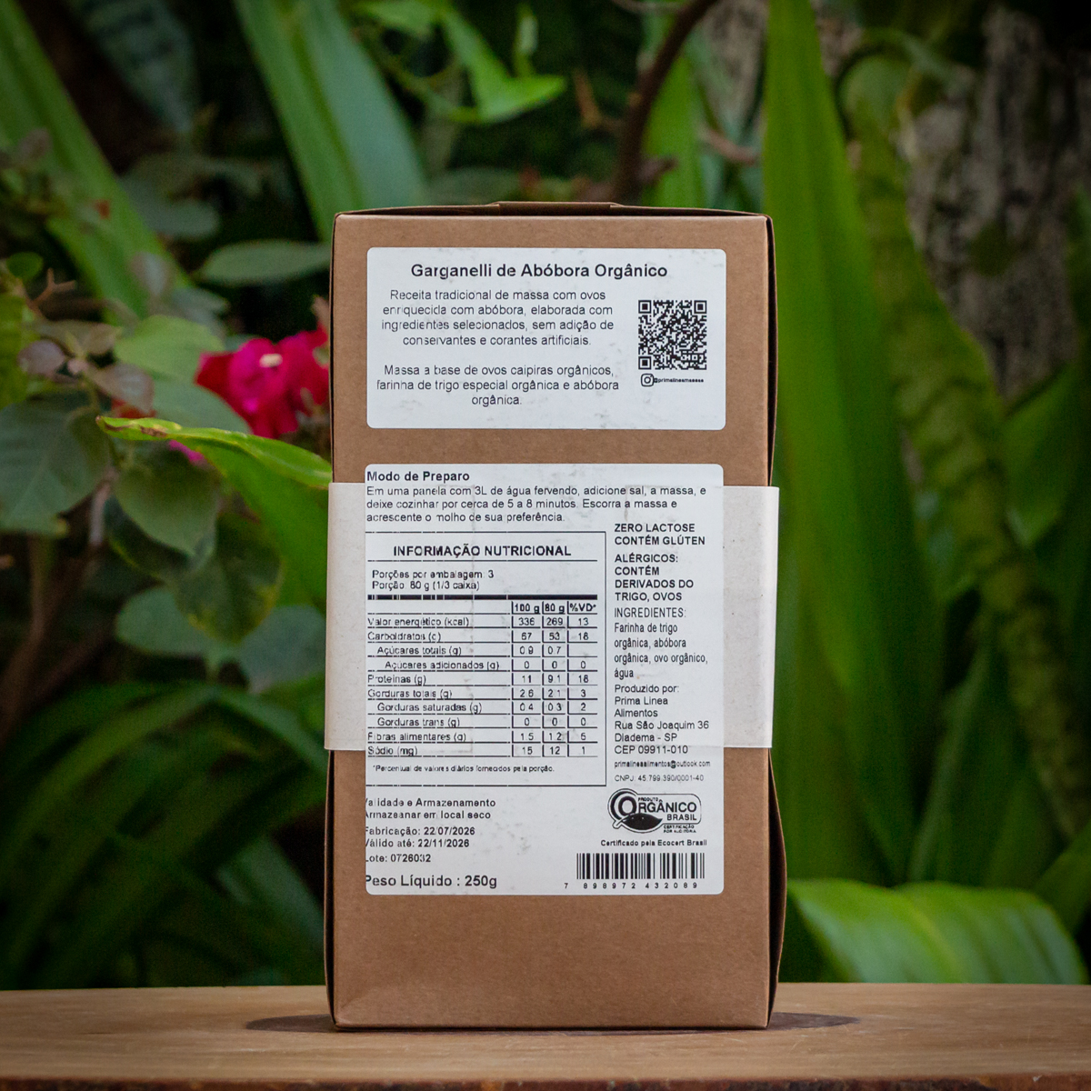 Garganelli de Abóbora - Prima Linea - 250g