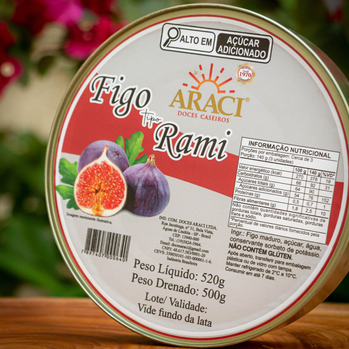 Figo tipo Rami em Lata - Araci Doces Caseiros  - 500g